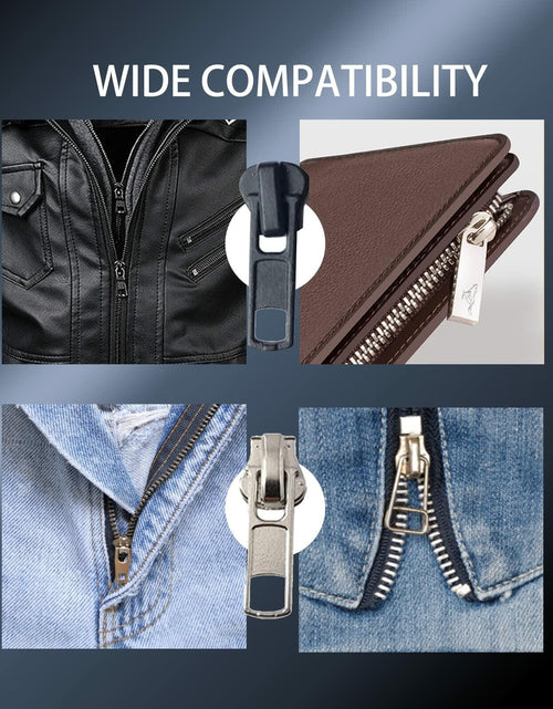 Load image into Gallery viewer, YAFIYGI 12PCS Zipper Replacement Kit Metal Plastic Nylon Coil Repair

