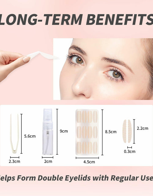 Load image into Gallery viewer, YAFIYGI 120 Pcs Double Eyelid Tape Clear Waterproof Natural Fiber Strips
