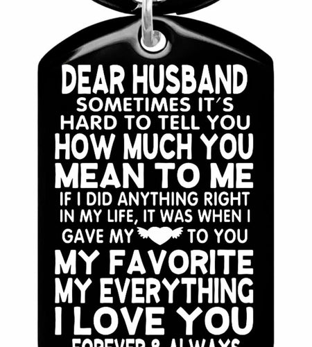 Allpeak Husband Valentines Day Romantic Keychain Gift from Wife
