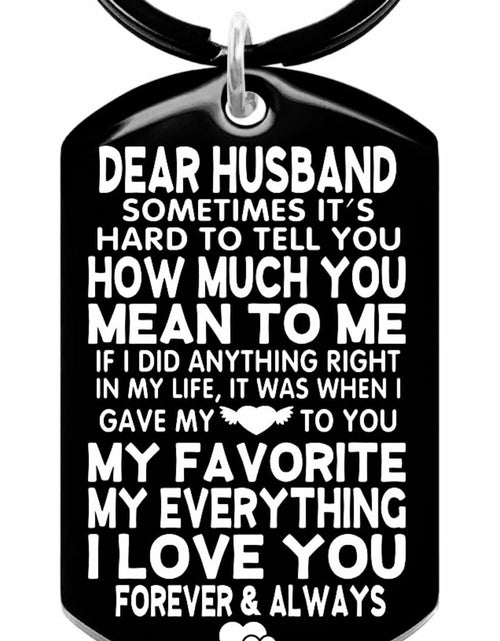 Load image into Gallery viewer, Allpeak Husband Valentines Day Romantic Keychain Gift from Wife
