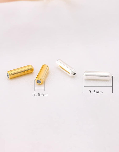 Load image into Gallery viewer, ccHuDE 50 Pcs Metal Brooch Pin Backings Safety Pin End Caps Gold
