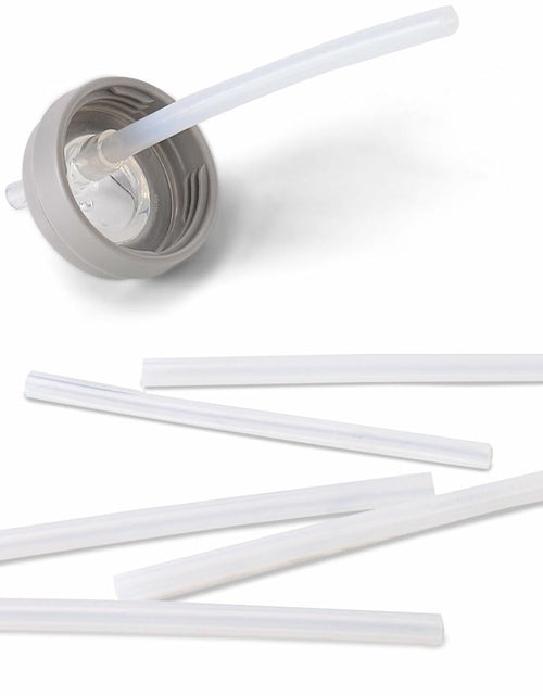 Load image into Gallery viewer, Grosmimi Replacement Straw 5-Pack with Cleaning Brush Clear Compatible
