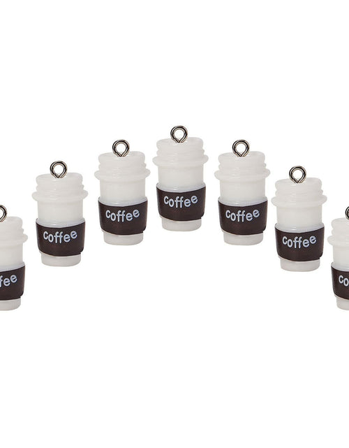 Load image into Gallery viewer, DanLingJewelry 20pcs Resin Coffee Cup Pendants with Loop for DIY Crafts

