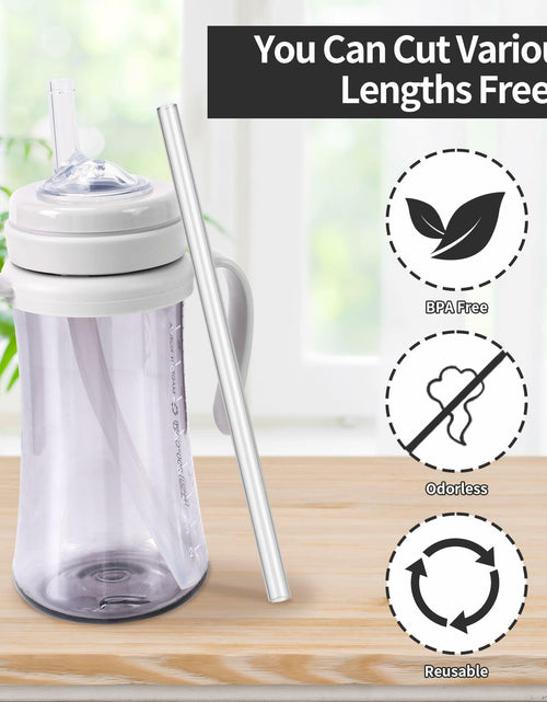 Load image into Gallery viewer, Grosmimi Replacement Straw 5-Pack with Cleaning Brush Clear Compatible
