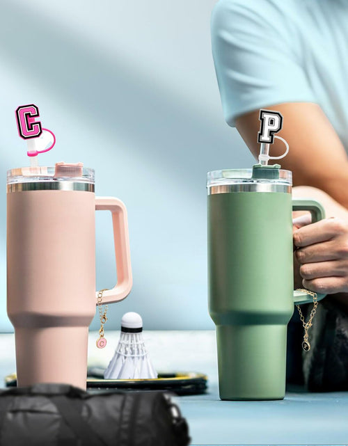 Load image into Gallery viewer, Nuozme 3PCS Straw Cover 10mm for Stanley 30&amp;40oz Tumbler with Charms
