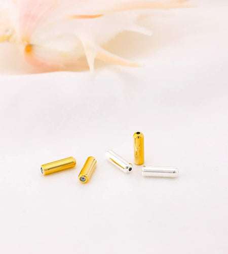 ccHuDE 50 Pcs Metal Brooch Pin Backings Safety Pin End Caps Gold
