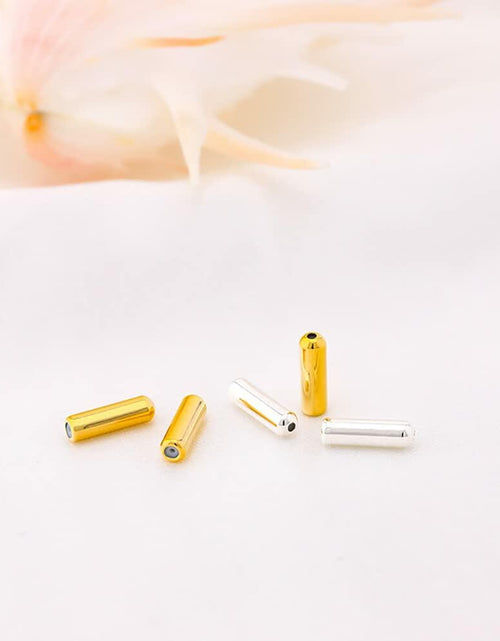 Load image into Gallery viewer, ccHuDE 50 Pcs Metal Brooch Pin Backings Safety Pin End Caps Gold
