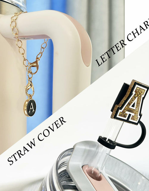 Load image into Gallery viewer, Nuozme 3PCS Straw Cover 10mm for Stanley 30&amp;40oz Tumbler with Charms
