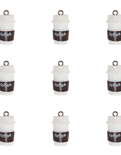 Load image into Gallery viewer, DanLingJewelry 20pcs Resin Coffee Cup Pendants with Loop for DIY Crafts
