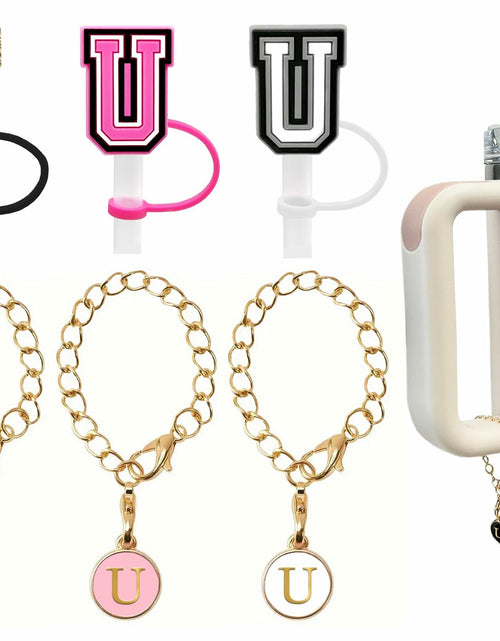 Load image into Gallery viewer, Nuozme 3PCS Straw Cover 10mm for Stanley 30&amp;40oz Tumbler with Charms
