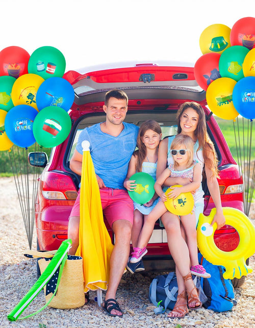 Load image into Gallery viewer, Hxezoc 48 Pcs Fish Bobber Balloons Latex Fishing Party Decorations
