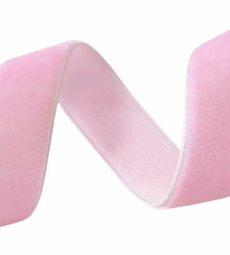 Abbaoww Pink Velvet Ribbon 5/8 Inch Single Face 25 Yards Craft DIY