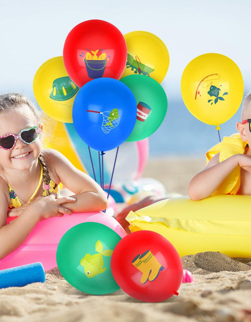 Load image into Gallery viewer, Hxezoc 48 Pcs Fish Bobber Balloons Latex Fishing Party Decorations
