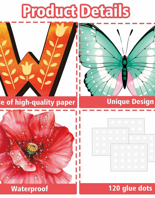 Load image into Gallery viewer, 71pcs Classroom Spring Bulletin Board Floral Cutout Decorations
