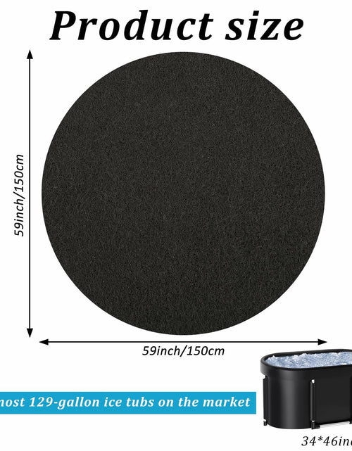 Load image into Gallery viewer, Ice Bath Mat Cold Pod Mat 59in for Ice Bath Tub Protective Floor Mat
