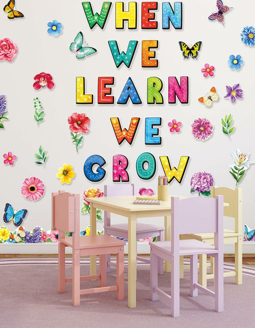 Load image into Gallery viewer, 71pcs Classroom Spring Bulletin Board Floral Cutout Decorations
