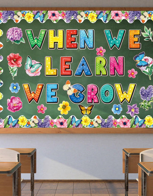 Load image into Gallery viewer, 71pcs Classroom Spring Bulletin Board Floral Cutout Decorations

