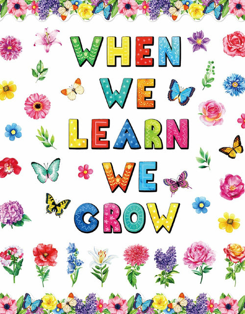 Load image into Gallery viewer, 71pcs Classroom Spring Bulletin Board Floral Cutout Decorations
