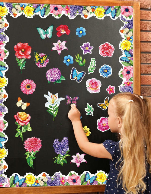 Load image into Gallery viewer, 71pcs Classroom Spring Bulletin Board Floral Cutout Decorations
