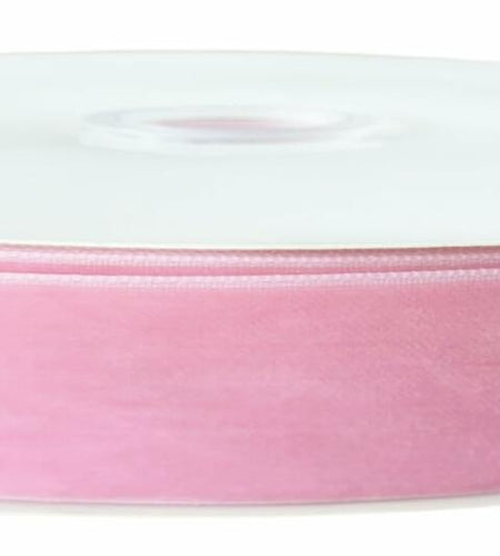 Abbaoww Pink Velvet Ribbon 5/8 Inch Single Face 25 Yards Craft DIY