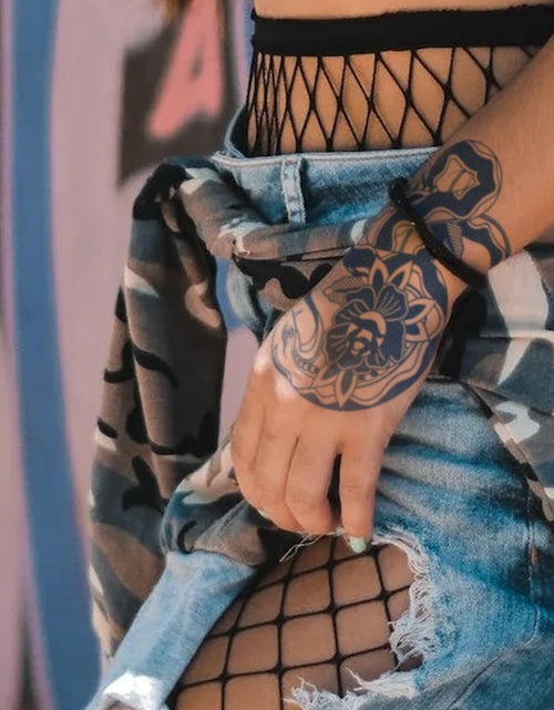 Load image into Gallery viewer, Aresvns Semi-Permanent Waterproof Temporary Tattoo Dark Blue Long-Lasting

