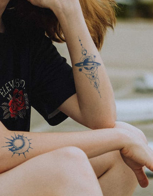 Load image into Gallery viewer, Aresvns Semi-Permanent Waterproof Temporary Tattoo Dark Blue Long-Lasting
