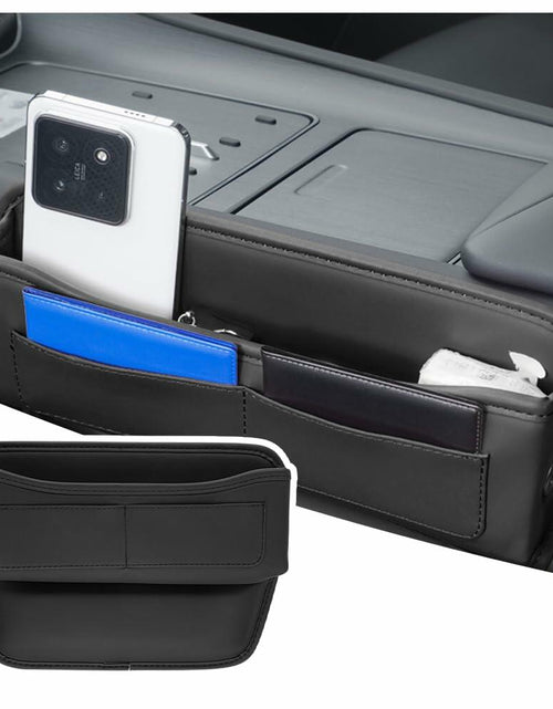 Load image into Gallery viewer, IHOTDER Car Seat Gap Filler Organizer with Cable Hole Large Capacity SUV Truck
