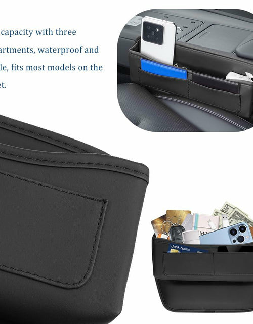 Load image into Gallery viewer, IHOTDER Car Seat Gap Filler Organizer with Cable Hole Large Capacity SUV Truck
