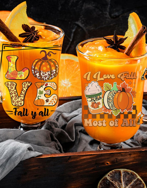 Load image into Gallery viewer, AFRITEE Transfer Stickers 8 Sheets Orange Thanksgiving Autumn Pumpkin Decor
