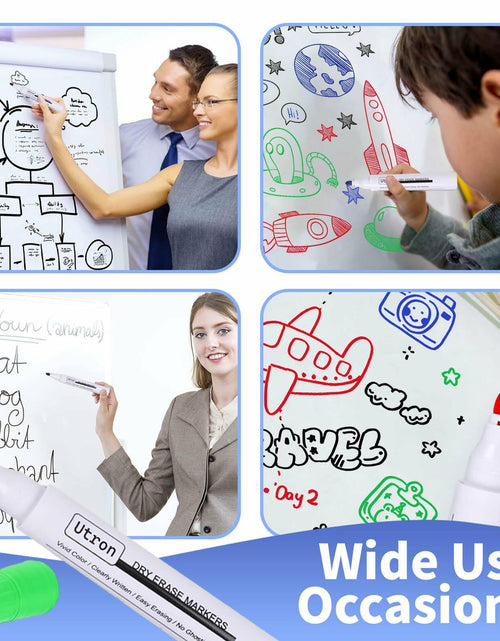 Load image into Gallery viewer, Utron Dry Erase Markers 22 Pack 4 Colors Whiteboard Markers School Office
