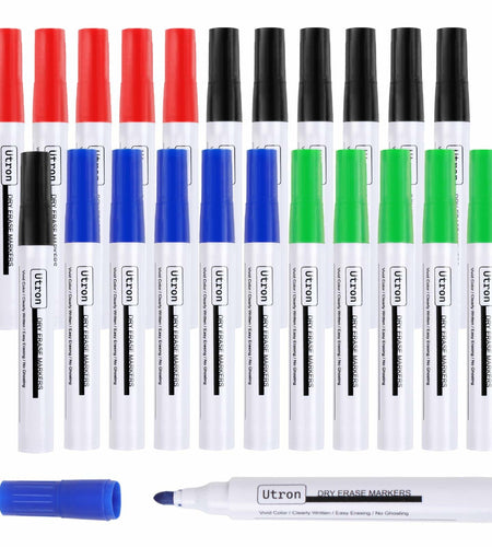 Utron Dry Erase Markers 22 Pack 4 Colors Whiteboard Markers School Office