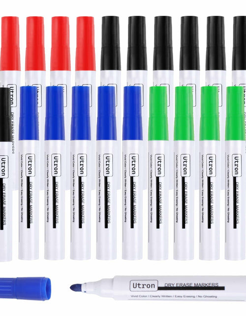 Load image into Gallery viewer, Utron Dry Erase Markers 22 Pack 4 Colors Whiteboard Markers School Office

