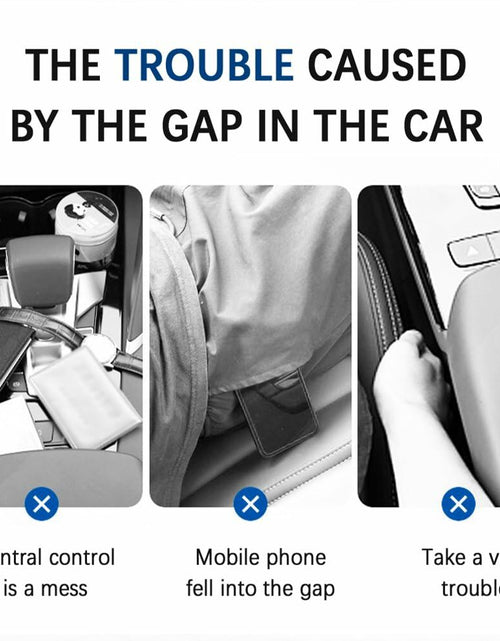 Load image into Gallery viewer, IHOTDER Car Seat Gap Filler Organizer with Cable Hole Large Capacity SUV Truck
