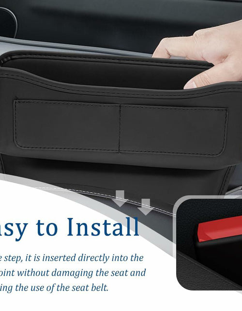Load image into Gallery viewer, IHOTDER Car Seat Gap Filler Organizer with Cable Hole Large Capacity SUV Truck
