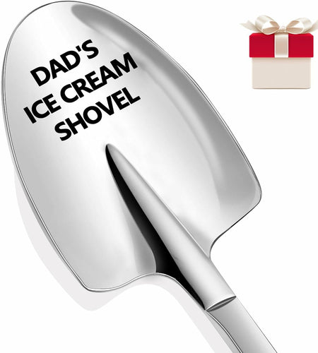 Funny Engraved Stainless Steel Ice Cream Shovel Gift for Dad Fathers Day