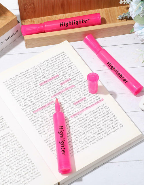 Load image into Gallery viewer, Qilery Highlighters 30 Pack Pink Tank Style Chisel Tip Quick Dry Markers
