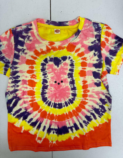 Load image into Gallery viewer, Happy Easter Family Matching Tie Dye Bunny Graphic T-Shirt Size M
