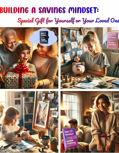 Load image into Gallery viewer, 100 Envelope Challenge Binder 5-in-1 Budget Planner Shining Silver
