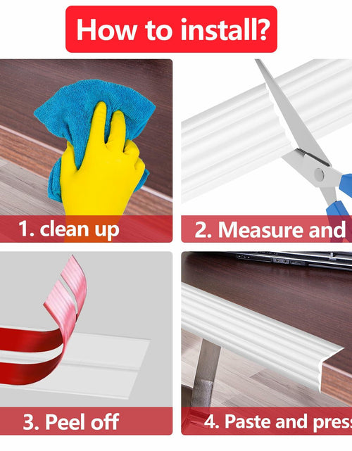 Load image into Gallery viewer, Yonilarey Wall Corner Protector 1.6x10.5ft Flexible Self Adhesive Trim
