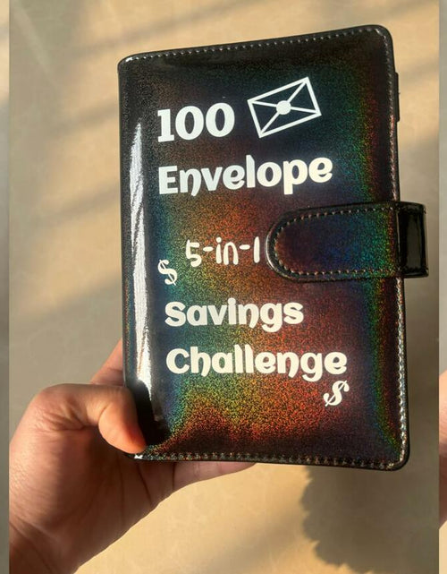 Load image into Gallery viewer, 100 Envelope Challenge Binder 5-in-1 Budget Planner Shining Silver
