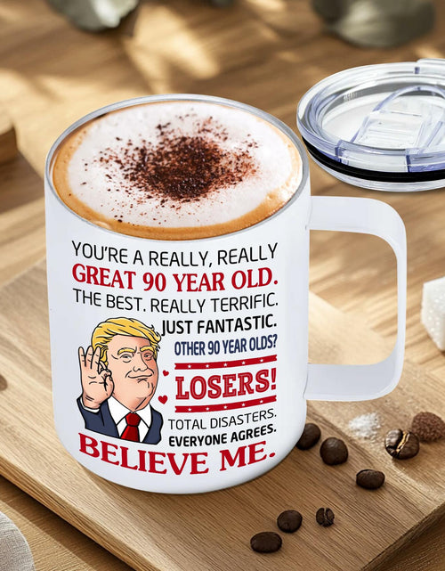 Load image into Gallery viewer, NAHOTICQ 90th Birthday Tumbler Mug 12oz Gift for Men Women
