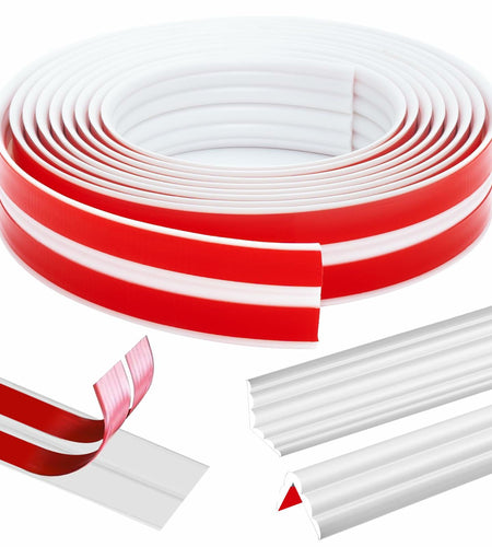 Yonilarey Wall Corner Protector 1.6x10.5ft Flexible Self Adhesive Trim
