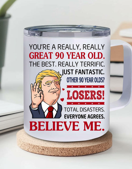 Load image into Gallery viewer, NAHOTICQ 90th Birthday Tumbler Mug 12oz Gift for Men Women
