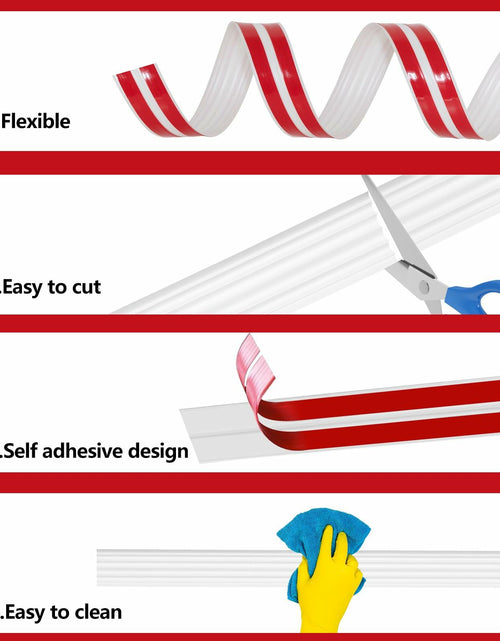 Load image into Gallery viewer, Yonilarey Wall Corner Protector 1.6x10.5ft Flexible Self Adhesive Trim
