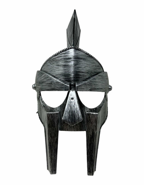 Load image into Gallery viewer, Cosmic Chameleon Spartan Helmet Men's Silver Medieval Armour King Leonidas
