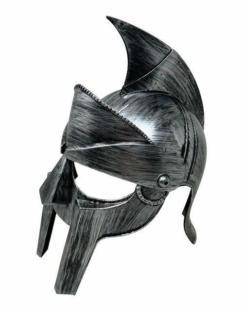 Load image into Gallery viewer, Cosmic Chameleon Spartan Helmet Men's Silver Medieval Armour King Leonidas
