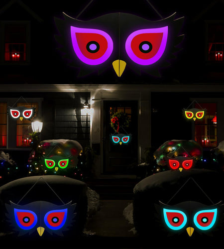 BlcTec Halloween Spooky Eyes Lights 23.6in 7 Color Modes USB Battery Operated