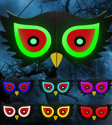 BlcTec Halloween Spooky Eyes Lights 23.6in 7 Color Modes USB Battery Operated