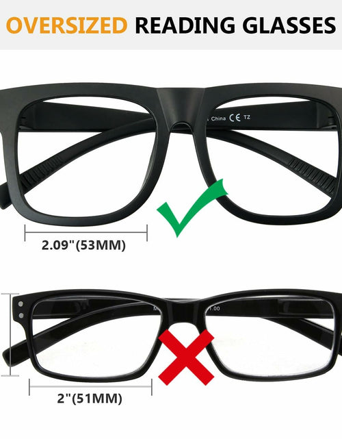 Load image into Gallery viewer, BFOCO Reading Glasses Metalless Screwless Spring Hinges +2.25 6 Pack
