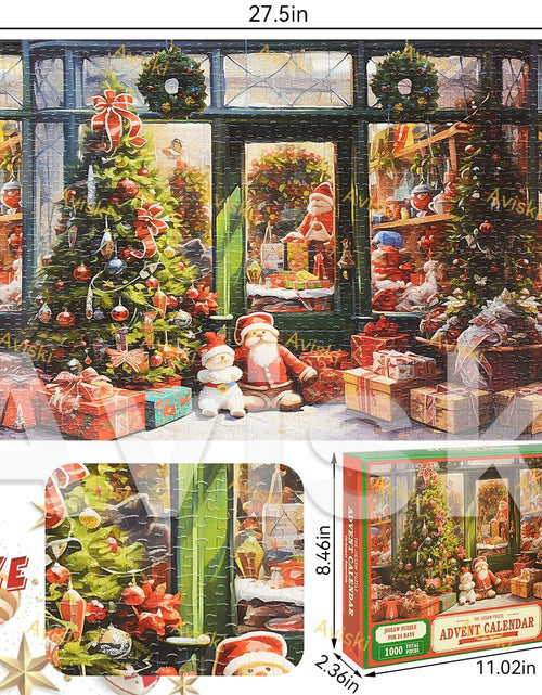 Load image into Gallery viewer, Holiday Shop Christmas Advent Calendar 2025 Jigsaw Puzzle 1000pcs 27.6x19.7in

